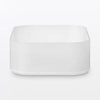 無印良品 再生ポリプロピレン入りメイクボックス １／４横ハーフ 約１５０×１１０×４５ｍｍ 1セット（1個×2） 良品計画