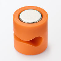 無印良品 マグネットケーブルホルダー ３個入り オレンジ 良品計画