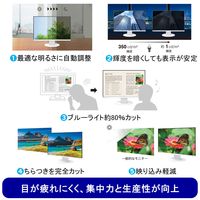 EIZO FlexScan 液晶モニター 24.1インチ EV2410RーWT 画面回転機能、上下昇降機能 1台