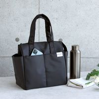 岩崎工業 4ポケット保冷バッグ ランチバック ランチトート ランチバック LFー579 ブラック 1個