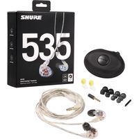 SHURE 高遮音性イヤホン/クリア(ストレートケーブル) SE535-CL-A 1個（直送品）
