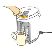 エスコ AC100V/985W(5.0L) 電動ポット EA763AR-6E 1個（直送品）