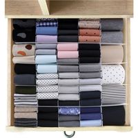 ベストコ フューレン 収納ボックス パーテイション 中仕切り ND-9201 幅100×奥行400mm クリア 1セット1(8枚入り)（直送品）