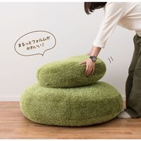 萩原 リアル芝生風 もちもちクッション シーヴァ Mサイズ 幅600×高さ110mm 240622995 1枚（直送品）