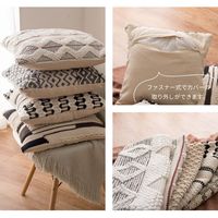 萩原 コットン100％ インド綿背当てクッション SARAL(サラル) 450×450mm 270073422 1枚（直送品）