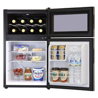 A-Stage 2ドア ミラーガラス 冷蔵庫一体型ワインクーラー 62L WRH-M262 1台（直送品）