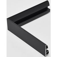 アルナ ALUMIUM SERIES 02 LEAN 700x350 マットブラック 屋内用 78633 1台（直送品）