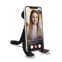 PGA スマホスタンド フレキシブル三脚 PG-FXATP01BK 1個（直送品）