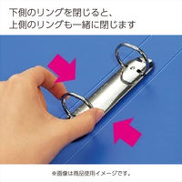 コクヨ リングファイル ER 丸型2穴 A4タテ 背幅39mm 黄緑 フ-UR430NYG 1冊