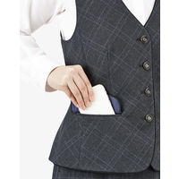 ボンマックス BONOFFICE ベスト グレイパープル 19号 AV1278-32-19（直送品）