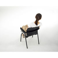 【設置込】内田洋行 カゼトラ ミーティングチェア キャスター付 CZT-150P B PA ブラック×ブラック 61181610 1脚（直送品）