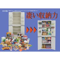 【軒先渡し】フナモコ キッチンストッカー 幅605×奥行445×高さ1800mm ホワイトウッド SSS-607 1台（直送品）