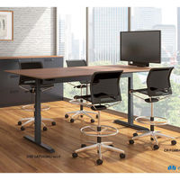 【組立設置込】コクヨ シークエンス ウイング ボタン ソフトエッジ 幅1750×奥行775mm Gダークブラウン×BK 1台（直送品）