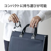 エレコム インナーイヤー型ヘッドセット/カナル/ミュートスイッチ付/左耳用/USB/ブラック HS-EP18UBK 1個