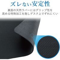 エレコム ベーシックマウスパッド/250mm×210mm/スムースクロス×裏黒 MP-EC01BK 1個（直送品）