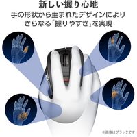 ワイヤレスマウス 無線 2.4GHz 握りの極み 5ボタン Mサイズ シルバー M-XGM10DBSV/EC エレコム 1個（直送品）