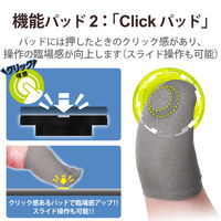 ゲーミング フィンガー 機能パッド スマホ タブレット 2個入 ボタン シルバー P-GMFFP04BK エレコム 1個（直送品）