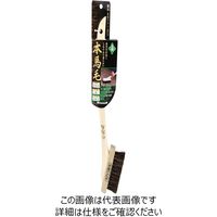 藤原産業 緑長 キワトリ刷毛 ゴマ本馬毛 3行 柄付き 3ギョウ エツキ 1セット(2本)（直送品）