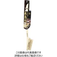 藤原産業 金長 キワトリ刷毛 白本馬毛 2行 柄付き 2ギョウ エツキ 1本（直送品）