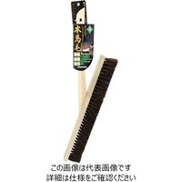 藤原産業 緑長 左官ブラシ ゴマ本馬毛 2丁 3行 柄付き 2チョウ 3ギョウエツキ 1本（直送品）