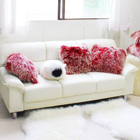 La joie ムートンクッション 羊クッション JOHN Jr. 黒顔 日本製（直送品）