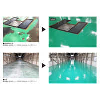 床塗料シリーズ 密着油まみれでも(10KG)イエロー 1セット（直送品）