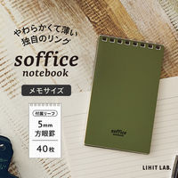 リヒトラブ ソフィーチェノート メモサイズ スレートブルー リーフ40枚 N3200-11 1セット(1冊×5)