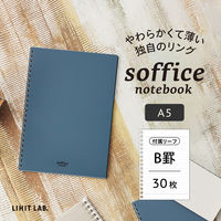 リヒトラブ ソフィーチェノート A5 オリーブ リーフ30枚 N3203-22 1セット(1冊×5)