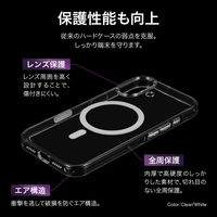 iPhone 17 超透明ハードケース  クリア/ホワイト MagSafeアクセサリが使える（直送品）