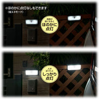 オーム電機 LEDセンサーウォールライト ソーラー 100ルーメン 06-4955 1個（直送品）