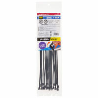 オーム電機 ハンドカットタイ 耐候性 280mm 黒 20本 09-1281 1セット(20本入)（直送品）