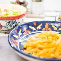 トモ・コーポレーション カレー&パスタ皿 22cm 深皿 プリヤ ストーンウェア サンフラワー 407125 1個（直送品）