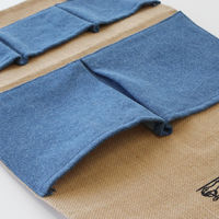 トモ・コーポレーション アウトドア収納 ウォールポケット ジュート&デニム 407179 1個（直送品）