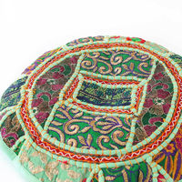 トモ・コーポレーション チェアパッド カンバディアパッチ 直径33cm ミントグリーン 407931 1個（直送品）