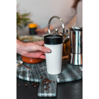 アイティインターナショナル 水筒 約 340ml CircularCup SDGs ブラック 422588 1個（直送品）