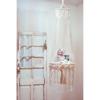 トモ・コーポレーション ハンモック マクラメ編み キャットハンギングベッド ドレープ 猫 424336 1個（直送品）