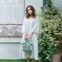 トモ・コーポレーション トートバッグ カンバディアパッチ 巾着 レディース ミントグリーン 424600 1個（直送品）