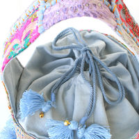 トモ・コーポレーション ハンドバッグ カンバティアパッチ バケツバッグ レディース グレイッシュブルー 424604 1個（直送品）