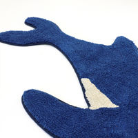 トモ・コーポレーション 玄関マット 50×120cm 室内 ロング クジラ 428132 1個（直送品）