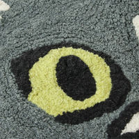 トモ・コーポレーション 玄関マット 42×47cm 室内 ねこ フェイス ハチワレねこ 428155 1個（直送品）