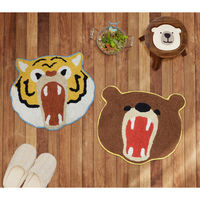 トモ・コーポレーション 玄関マット 45×51cm 室内 動物 クマ 432345 1個（直送品）
