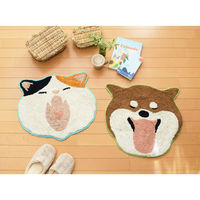 トモ・コーポレーション 玄関マット 45×51cm 室内 動物 柴犬 432347 1個（直送品）