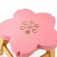 トモ・コーポレーション スツール 座面高25~26cm サクラ 天然木 433212 1個（直送品）