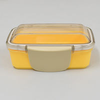 イエロースタジオ お弁当箱 キャルブレドーム2段ランチボックス560ml イエロー 439629 1個（直送品）