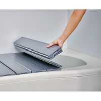 ミエ産業 風呂ふた 折りたたみ 70×90cm 用 M9 Ag抗菌 実寸70×91cm シルバー 470973 1個（直送品）