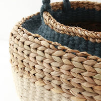 トモ・コーポレーション かご バスケット ジュート&シーグラス 持ち手付き 477894 1個（直送品）