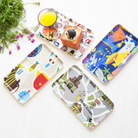 合同会社ビランク トレー RiCONIC 布張り 21cm トレイ グリーン 479572 1個（直送品）