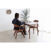 【軒先渡し】東馬 MGN ダイニングテーブル 幅1300×奥行760×高さ720mm ブラウン 54690440 1台（直送品）