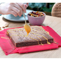 清水産業 洗いやすい たためる焼き型SQ レッド 120711 1個（直送品）