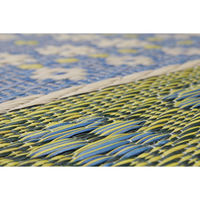 インスタイル い草マット フラワー ブルー 60×90cm 79305 1個（直送品）
